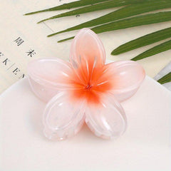 Frangipani-Shaped Hair Claw Nonslip Sweet Hair Claw for Women