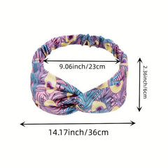 Women's Cross Leather Hair Bands Multicolor Bundle