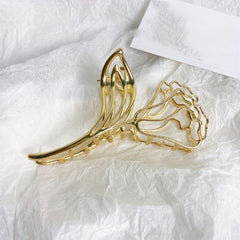 3pcs Flower Leaf Hair Claw Clip Hollow Ponytail Holder Hair Accessories