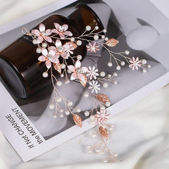 Faux Pearl Floral Head Piece Bridal Wedding Hair Accessories