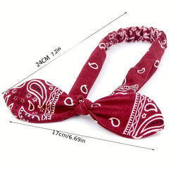 Vintage Boho Headband Non Slip Hair Scarf Hair Accessories Women
