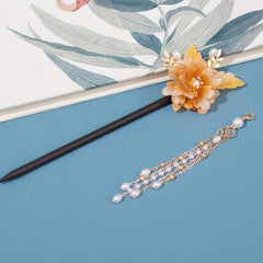 Wooden Hairpin Ancient Style Hair Stick Ponytail Holder