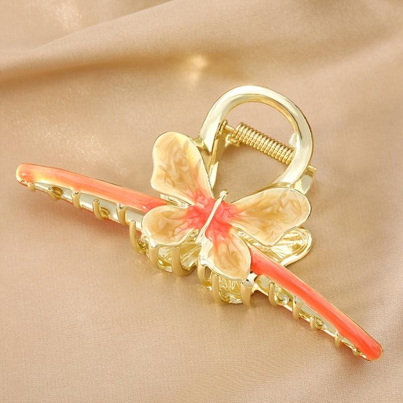 Butterfly & Tulip Hair Claw Banana Clip Non Slip Hair Accessory