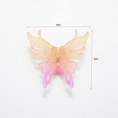 Gradient Butterfly Hair Claw Clip Strong Grip Thick Hair Accessories