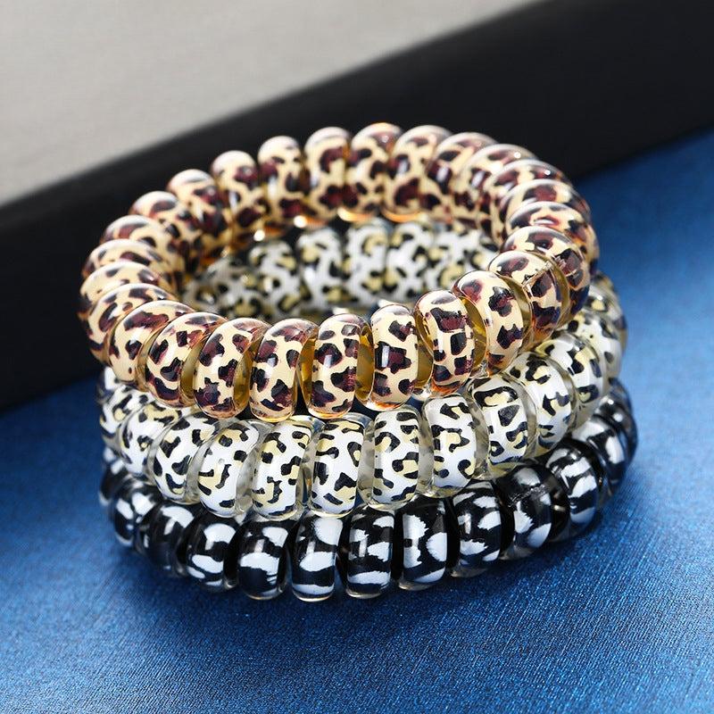Leopard Pattern Hair Tie Ponytail Holder Hair Accessories