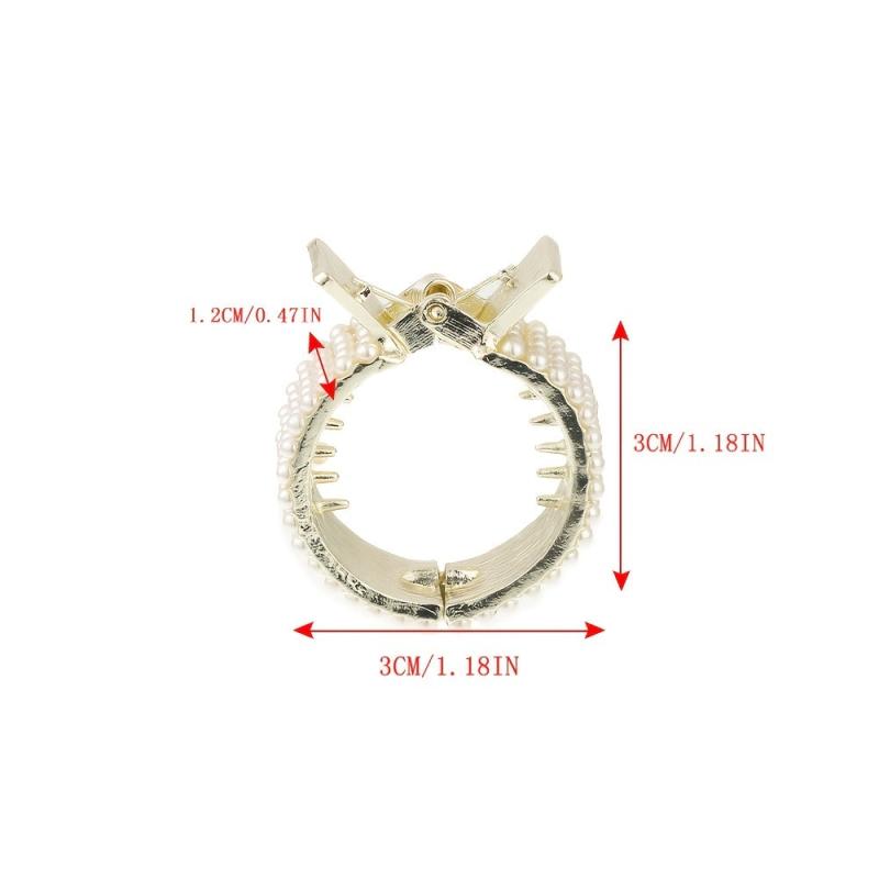 Rhinestone Hair Clip Ponytail Buckle for Women