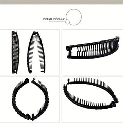 4pcs Banana Hair Clips Clinchers Clips Tool Fishtail Clip Hair Accessories