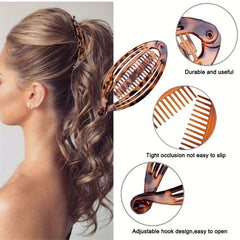 4pcs Banana Hair Clips Clinchers Clips Tool Fishtail Clip Hair Accessories