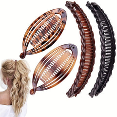 4pcs Banana Hair Clips Clinchers Clips Tool Fishtail Clip Hair Accessories