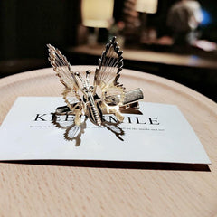 Alloy Butterfly Hair Clip Embroidery Hair Accessories