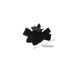 Velvet Bow Hairpin Hair Accessories Women's Solid Hairpin