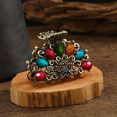 Vintage Crystal Hair Clip Alloy Hair Claw Head Jewelry Hair Accessories