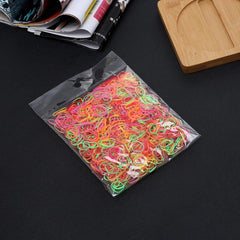 1000pcs Disposable Mixed Elastic Rubber Band Headband Girls Hair Accessories