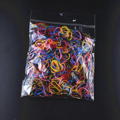 1000pcs Disposable Mixed Elastic Rubber Band Headband Girls Hair Accessories