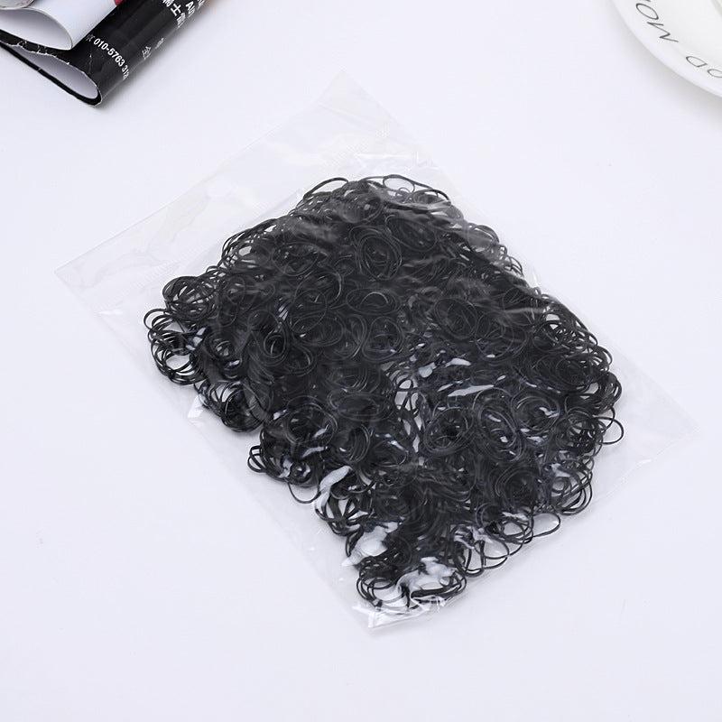 1000pcs Disposable Mixed Elastic Rubber Band Headband Girls Hair Accessories
