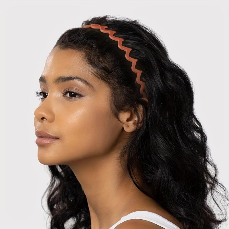 Wavy Headband Solid Hair Band Teeth Hair Band for Women Girls