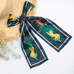 3pcs Silk Scarf Women's Long Ribbon Streamer Thin Scarf