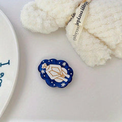 Mermaid Sea Pattern Hair Claw Sweet Ponytail Holder For Women Girls