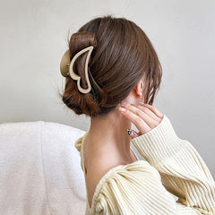 Matte Hair Claw Hollow Shark Claw Style Hair Accessories For Women
