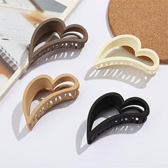 Matte Hair Claw Hollow Shark Claw Style Hair Accessories For Women