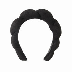 7pcs Soft Hair Accessories For Spa Puffy Headband Comfy Scrunchies Wristband