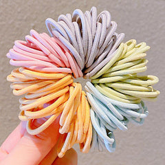 100pcs Rubber Band Ponytail Hair Rope Hair Accessories For Women Girls