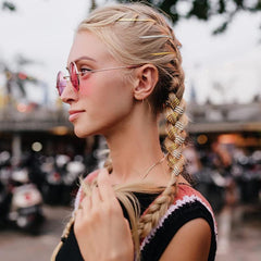 Metallic Cord Stretchy Ribbon Ties for Hair