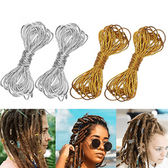 Metallic Cord Stretchy Ribbon Ties for Hair