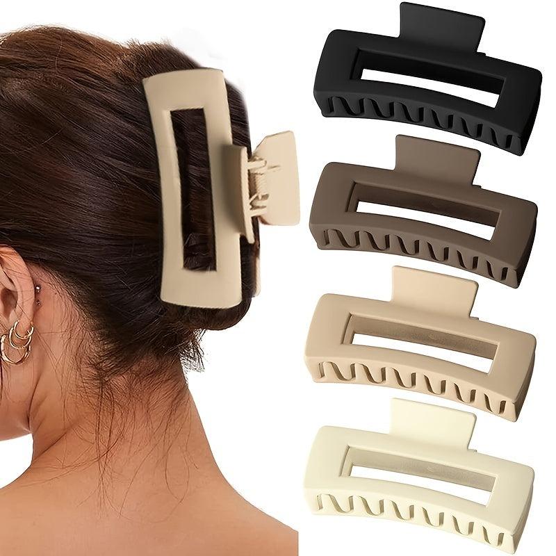 4pcs Hollow Shark Claw Hair Clip Large Hair Claw Hair Accessories