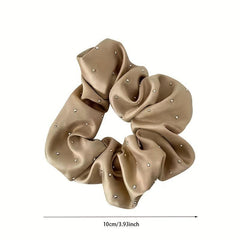 5Pcs Set Solid Scrunchie Hair Ties Elastic Headwear Ponytail Holders