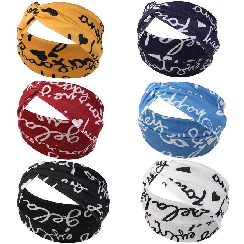 Women's Retro Knotted Headband for Yoga and Sports