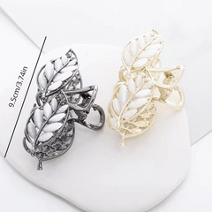 Opal Leaf Hair Claw for Women