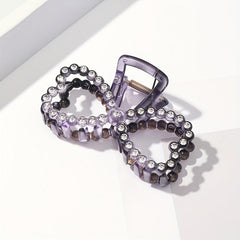 Vintage Rhinestone Hair Claw Transparent Shark Claw Hair Accessory