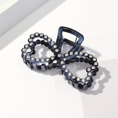 Vintage Rhinestone Hair Claw Transparent Shark Claw Hair Accessory