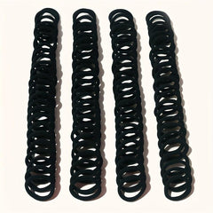 100pcs Non Slip Hair Tie Ponytail Holder Elastic Hair Accessory