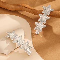 Rhinestone Pearl Star Hair Clip Y2K Barrette Hair Accessories