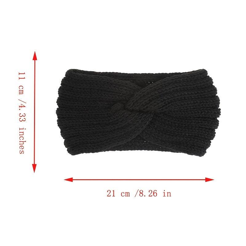 Women Knitted Headbands Twist Knotted Stretchy Hair Bands Hair Accessory