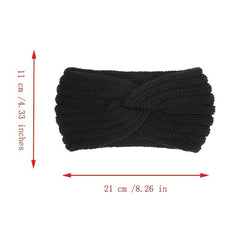Women Knitted Headbands Twist Knotted Stretchy Hair Bands Hair Accessory