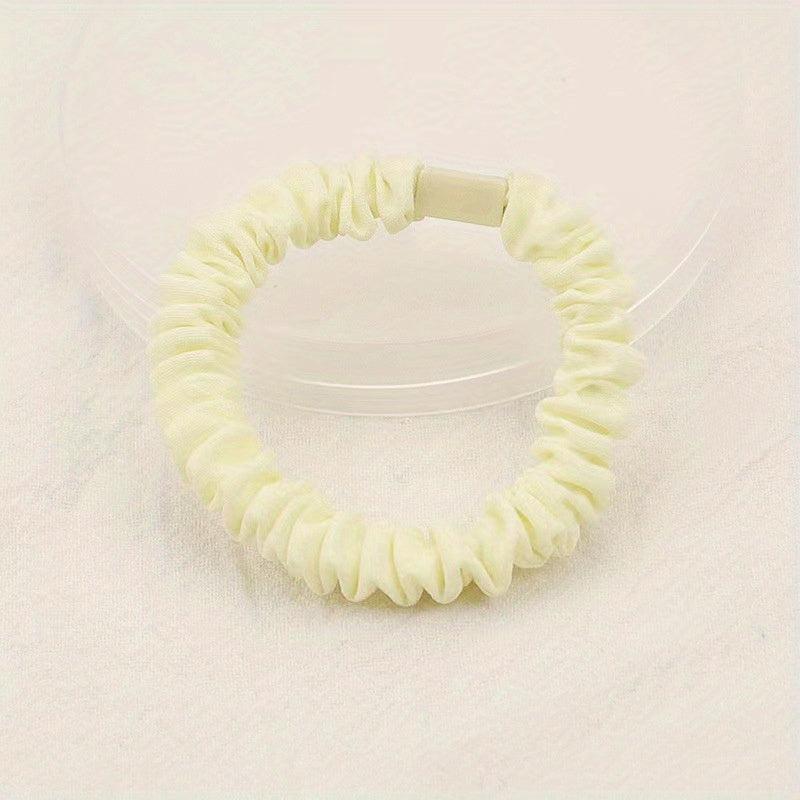 Skinny Scrunchies Soft Elastic Set for Women Girls Hair Accessories