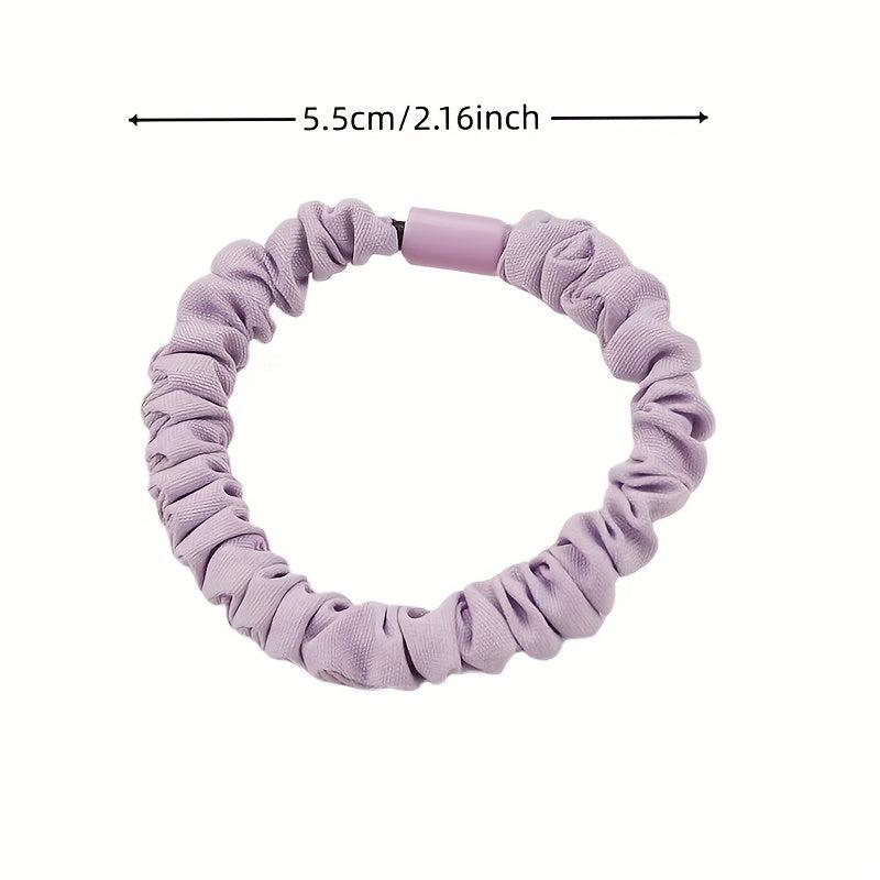 Skinny Scrunchies Soft Elastic Set for Women Girls Hair Accessories