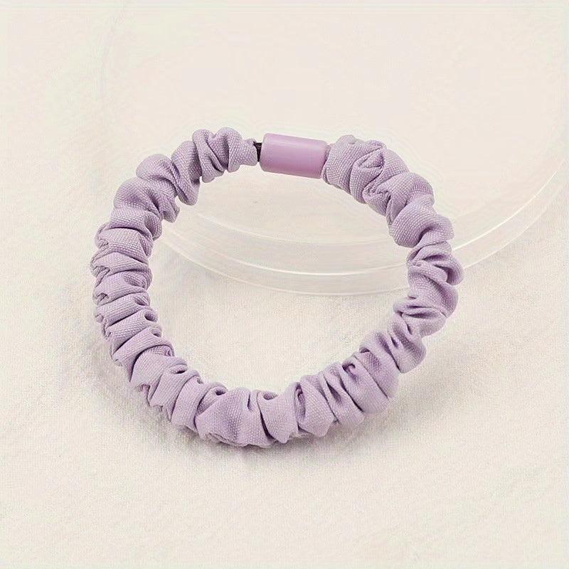 Skinny Scrunchies Soft Elastic Set for Women Girls Hair Accessories