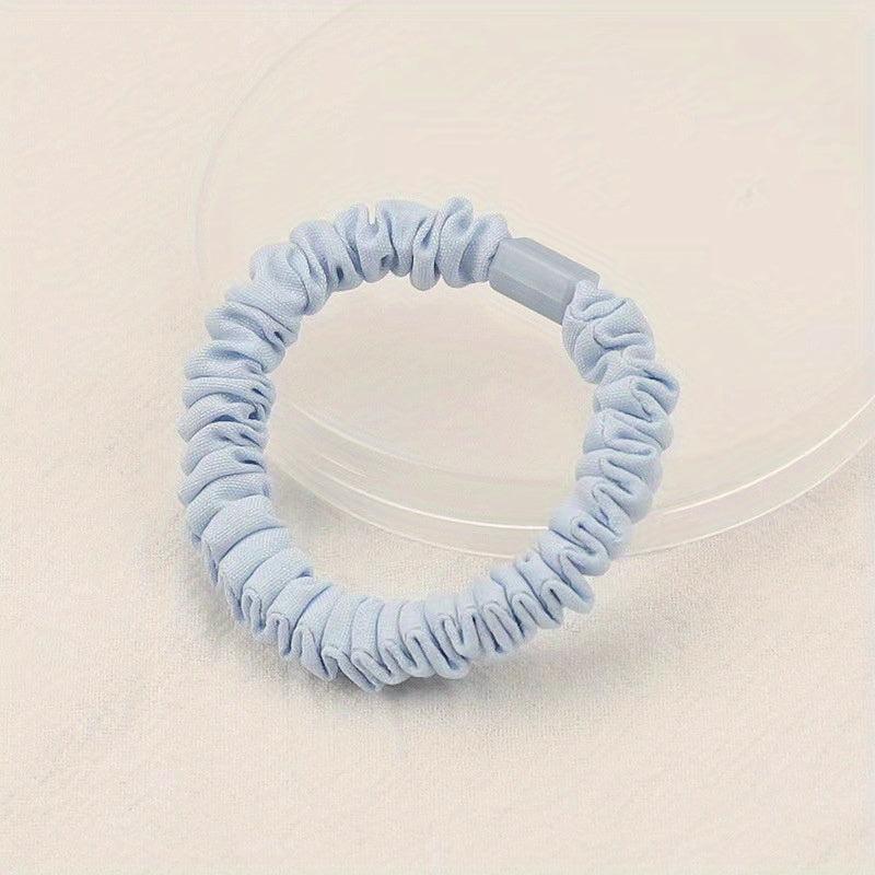 Skinny Scrunchies Soft Elastic Set for Women Girls Hair Accessories