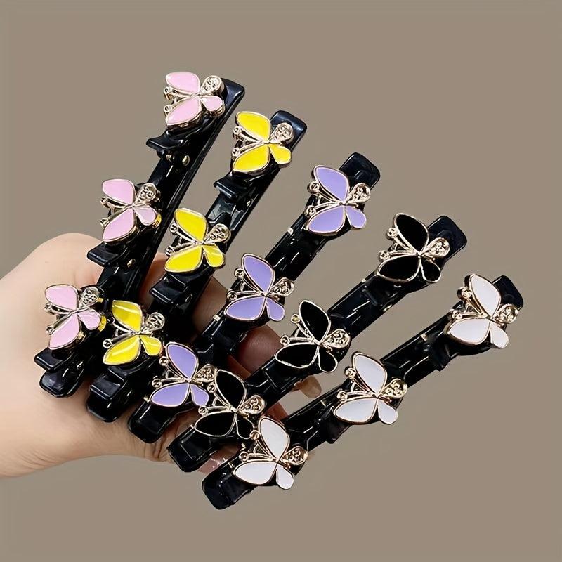 6 PCS Butterfly Hair Clips Boho Hair Slides Non Slip Hair Decoration
