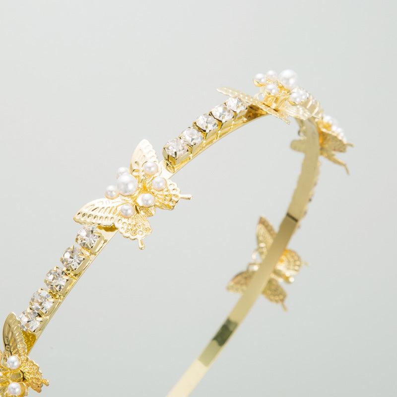 Pearl Rhinestone Headband Hair Hoop Hair Accessories