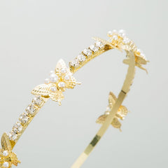Pearl Rhinestone Headband Hair Hoop Hair Accessories