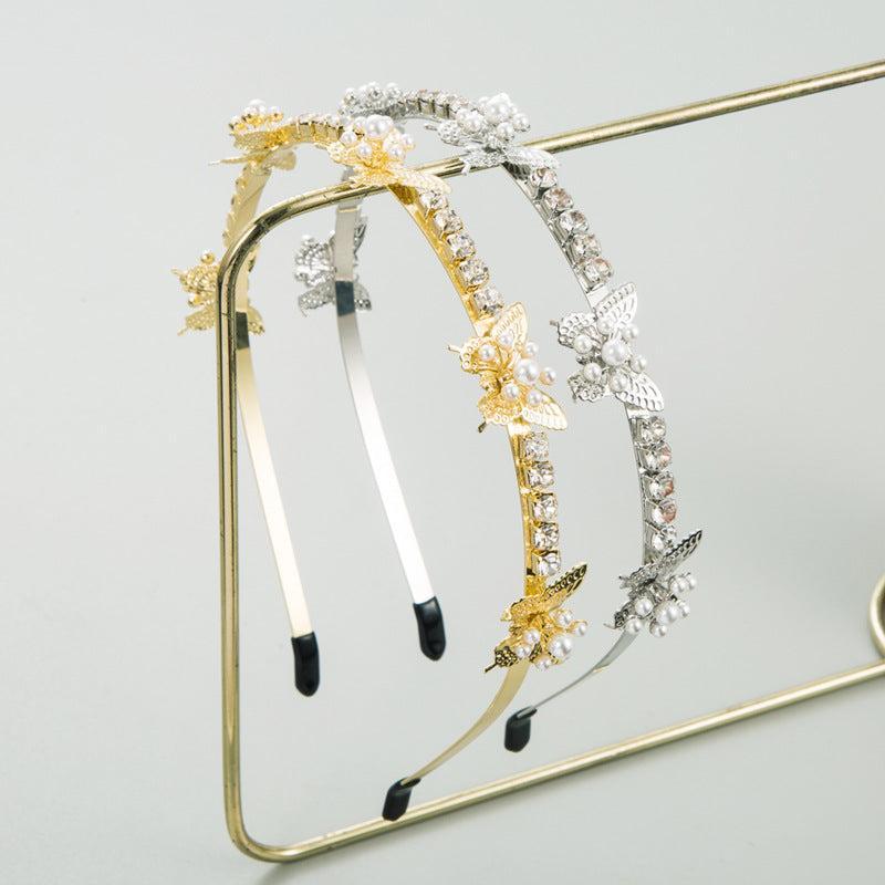 Pearl Rhinestone Headband Hair Hoop Hair Accessories