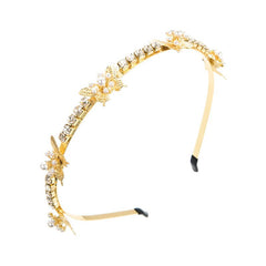 Pearl Rhinestone Headband Hair Hoop Hair Accessories