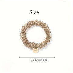 Crystal Beaded Hair Tie Rhinestone Glitter Hair Rope Ponytail Holder