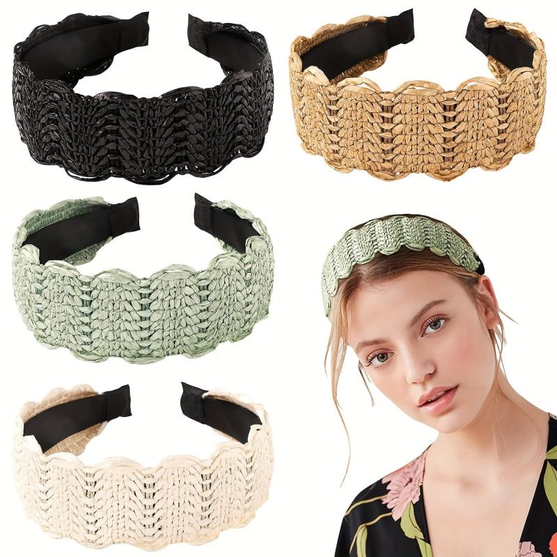 Bohemian Lace Hairband Retro Ethnic Style Wide Brim Head Buckle Hair Accessories