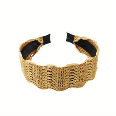 Bohemian Lace Hairband Retro Ethnic Style Wide Brim Head Buckle Hair Accessories